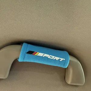 2pcs Fluff Car Roof Door Handle Protector, Car Seat Belt Shoulder Pad Set，Car Armrest Cover, Car Interior Decoration, Durable & Stylish Design, Perfect Fit for Cars, Easy Installation