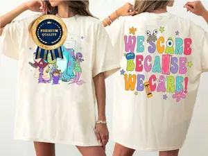 Two-Sided Monster Shirt, Monster and Friends Trip Shirt, Gift for Family, Vintage Graphic Tees, Family Vacation 2026 Shirt, Magic Kingdom trip, Girls Shirt, Gifts for Teen, Comfort color/ Gildan Monsters Birthday Gift