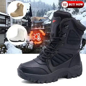 Men's and Women's Snow Boots Anti Cold and Warm Midsole Boots for Skiing