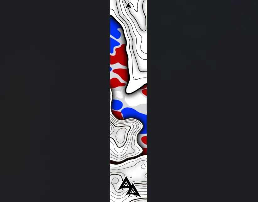 APA LAKE TOPO SERIES ARROW WRAPS - DUCK CAMO - JULY 4TH