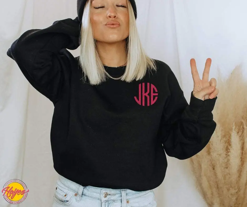 Personalized Monogrammed Embroidered Sweatshirt