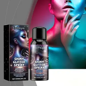 Highlight Brightening Glitter Spray, Hair Body Collarbone Spray Brightening Glitter Powder Holiday Bash