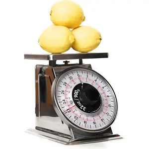 2lb Analog Kitchen Mechanical Dial Scale Manual  Scale with Stainless Steel Platform for Restaurants and Cooking