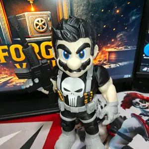 Mario Punisher Action Figure - Collectible Toy with Detailed Design and Unique Features