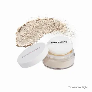 Kara Beauty Essentials Translucent Loose Setting Powder - Coconut Oil & Hyaluronic Acid Formula for Smooth Finish & Long-Lasting Waterproof Makeup Setting - 0.14g