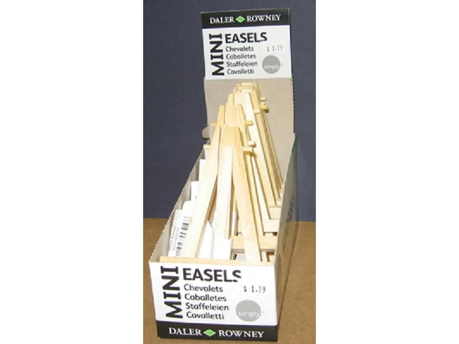 212 MAIN Wooden Black Mini Easel, Office & Art Supplies Desktop Display Accessory