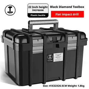 Handheld Tool Box Electrician Tool Organizer, Home Repair Toolbox, Durable Storage Solution for Tools & Accessories, Perfect for DIY Projects & Home Use