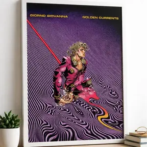 [Unframe] Giorno Impala Poster, Anime Art Poster, JoJo's Bizarre Adventure Print Wall
