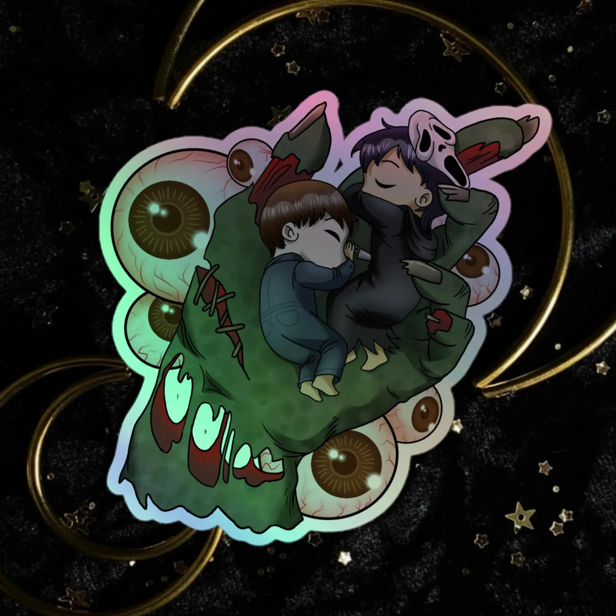 Horror Babies Holographic stickers
