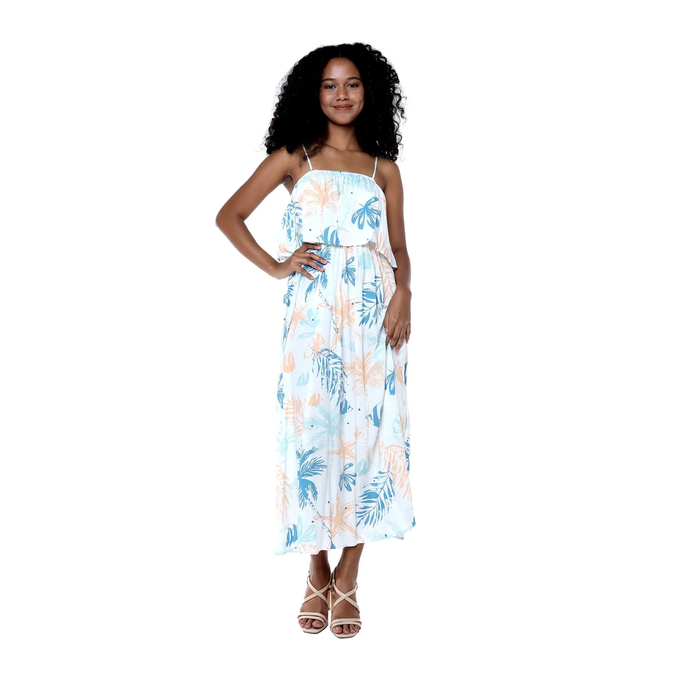 Women's Charming MuuMuu Dress in Sandy Beach