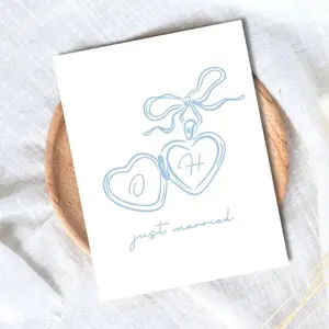 Personalized Wedding Card: Engagement Card for Newlyweds
