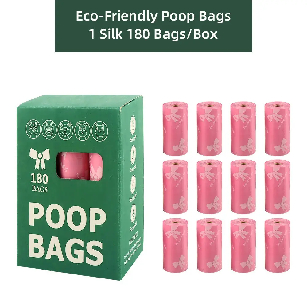Hzdhclh Dog Poop Bags Leak-Proof Thick Pet Waste Bags, Cat Paw Lavender Scented, 12 Rolls/24 Rolls/180 Pieces/360 Pieces Supplies