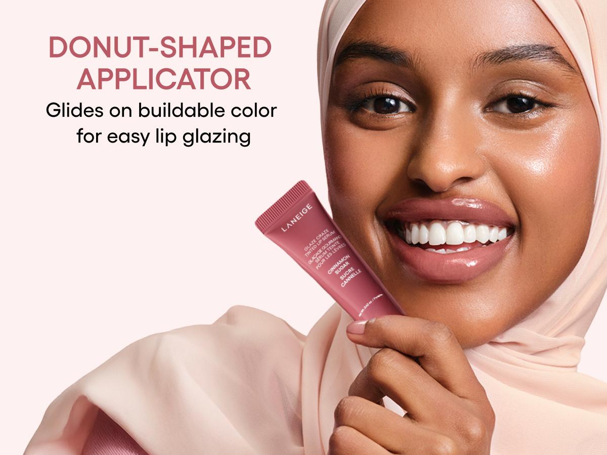 Laneige Glaze Craze Tinted Lip Serum, Hydrating & Moisturizing Lip Tint, Korean Lip Care, Infused with Polypeptide