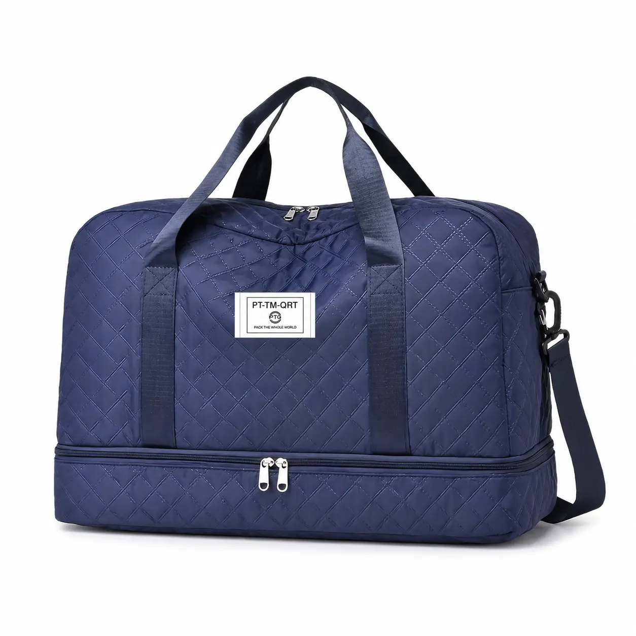 Twill Extra-Large Multi-Compartmentalized Travel Duffel Bag - Durable, Modern, Secure, Fashionable Storage, Independent Shoe Compartment, Trolley Sleeve, Wet-Dry Separation, Ideal for Sports & Gym Use, Multi-Compartmentalized Travel Bags, Durable Travel B