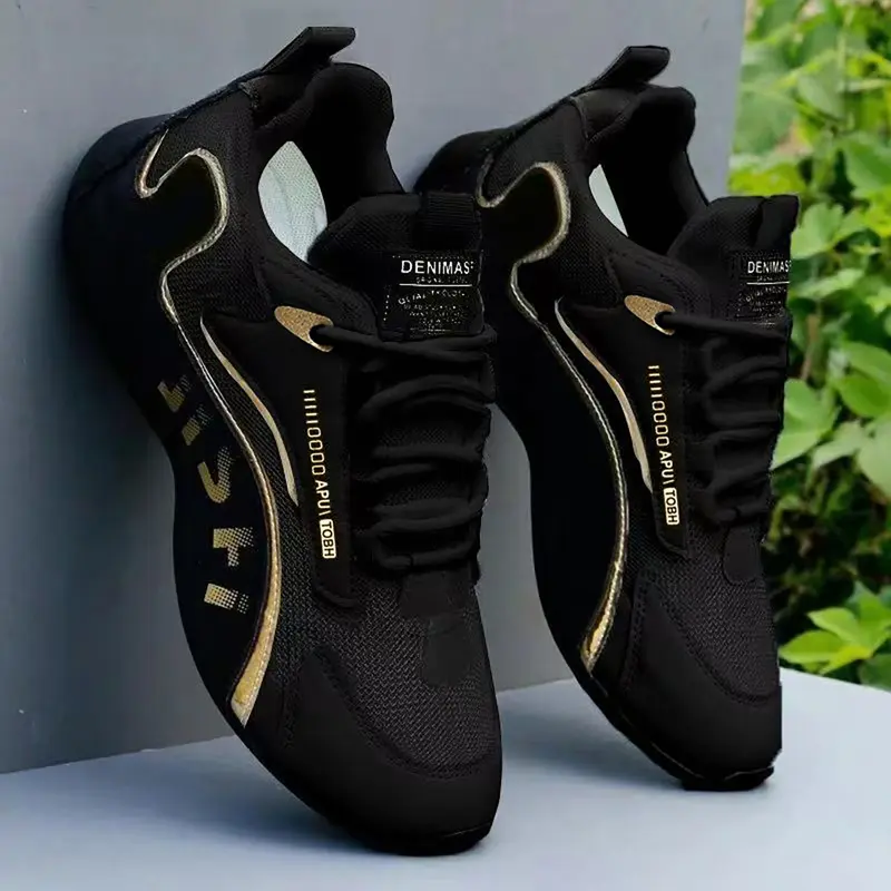Men's Lace Up Low Top Sneakers, Running Style Sneakers, Casual Breathable Comfortable Sports Running Shoes, Male All-match Round Toe Shoes for Daily Wear, Casual Running Footwear, Athletic Running Shoes