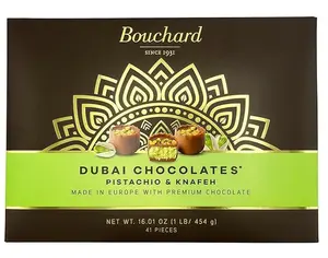 Dubai Chocolate Made n Europe with Premium Chocolate, 41 Pieces. 1lb