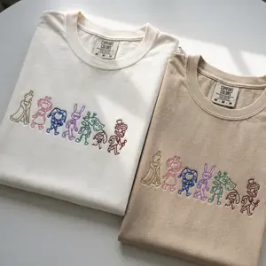The Amazing Digital Circus Embroidered Comfort Color Shirt, Caine Kinger T-Shirt, Pomni Jax Ragatha Gangle Shirt, Game Gifts