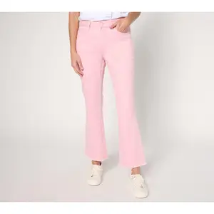 Belle by Kim Gravel Petite TripleLuxe Twill Ankle Flare Jean