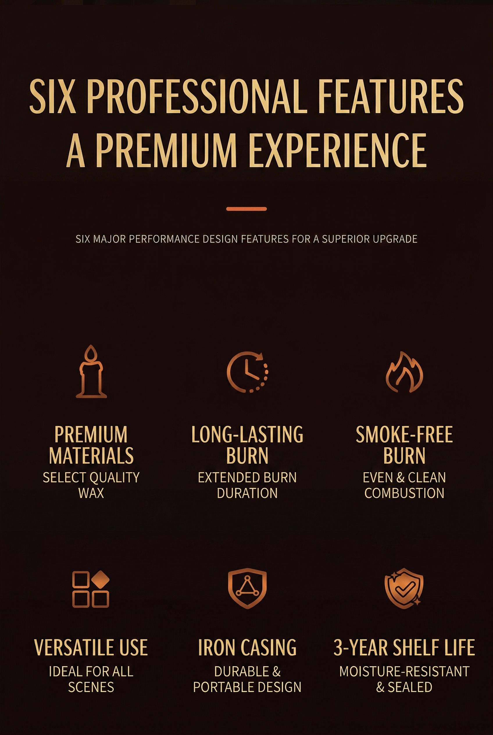 Long-Burning Emergency Candles (Pack of 3) - 30 Hour Burning Time Per Candle - Reliable Heat & Light for Survival Kit, Power Outage, Camping, & Disaster Preparedness - 100% Cotton Wick In Secure Tins