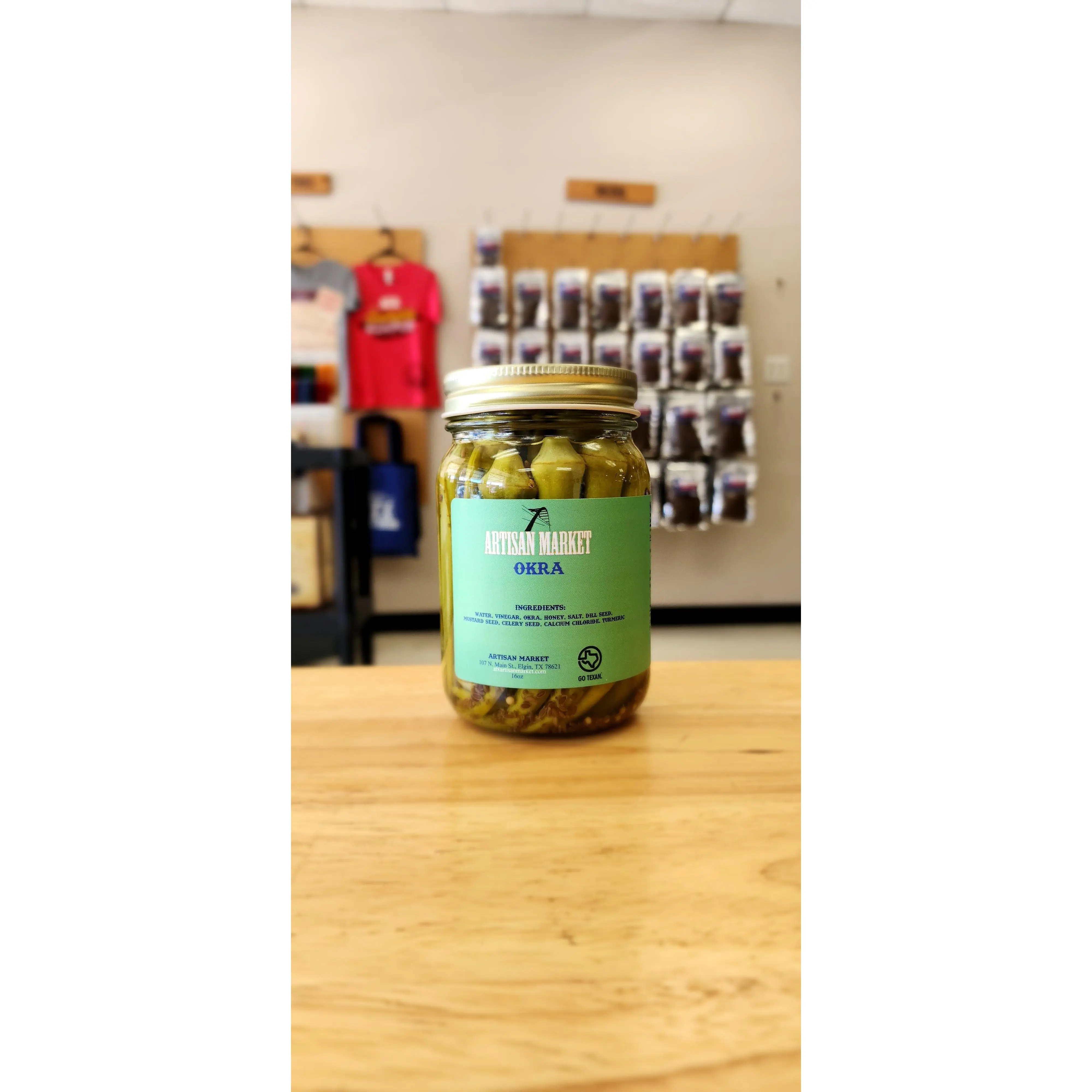Pickles - Okra Jar - Traditional Flavor - Savory and Tangy - Ideal for Cooking and Serving