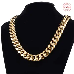 18K Gold Plated Cuban Link Chain with Dragon Head Pendant, Thickened Stainless Steel Hip Hop Necklace, Unisex and Versatile, Luxury Gift Item Mother's Day gift