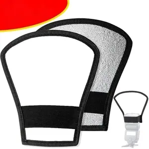 Universal Camera Softbox Flash Light Reflective Board Diffuser Portable Reflector Set Silver Color Bendable Flash Reflector Kit