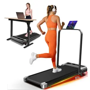 Foldable Walking Pad Treadmill with 8% Incline for Home Office, 3.0HP Quiet Motor, 350LBS Weight Capacity, Space Saving Easy Storage, Ideal Mother's Day Gift for Moms & Office Workers Fitness Workout