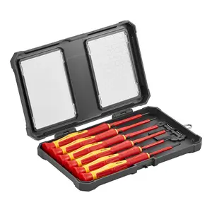 VEVOR Insulated Screwdriver Set, 6-Piece Professional Electrical Screwdriver Set, 1000V Insulated Electrician Tool Set, with Magnetic Phillips Slotted Tips, 360-Degree Rotating Screwdriver and Bag