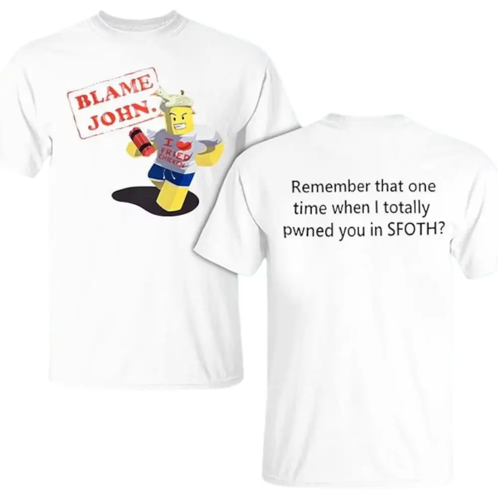 Shedletsky Blame John Shirt, Roblox Sweatshirt and Hoodie
