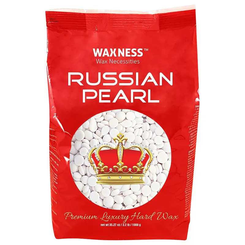 WAXNESS Polymer Blend Premium Luxury Hard Wax Beads Russian Pearl 2.2lb