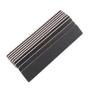 10pcs Black Dual-Sided Nail File, Manicure Pedicure Emery Board, Unscented Gloss Finish Nail Buffing Strip, Nail Care Tool & Accessory