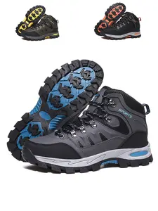 Men's Waterproof Leather Hiking Shoes, Hiking Style Shoes, Trekking Shoes, Outdoor Sports Boots, Work Boots, Motorcycle Boots, Classic Mountain Climbing Boots, Hiking Camping Shoes