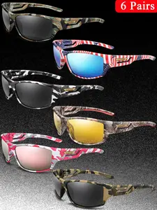 Camo Frame Polarized Cycling Sunglasses, Mountain Bike Glasses, Outdoor Sports Sunglasses, Sports Eyewear for Men & Women, Travel Accessories