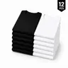 12-Pack$39.99 ;6-Pack$29.99 Great Value Stock Up Men's 180 GSM Crew Neck Short-Sleeve T-Shirts - Black, White Color Options t shirts for men clothing fashion plain style t shirt packs for men 12pack t shirts for men summer shirts,back to school