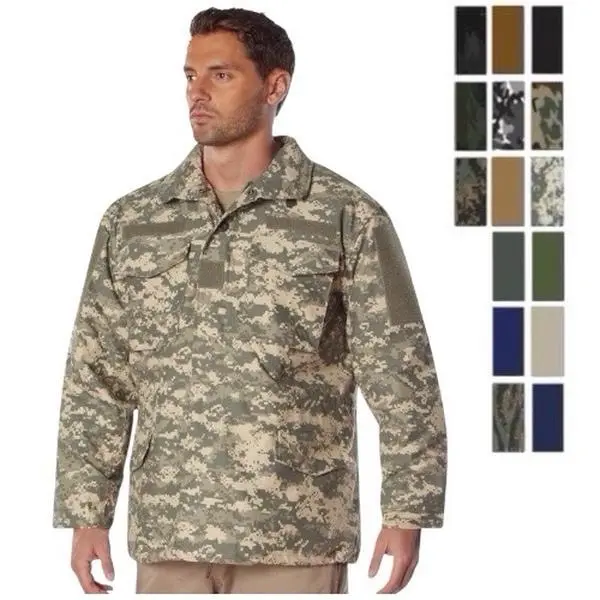 ROTHCO Men's Classic M-65 Camouflage Field Coat, a Water-Repellent Cotton-Polyester Jacket for Cold Weather with a Removable Liner and Pockets, Top, Menswear, Cargo, Long Sleeve, Layer, Field Jacket