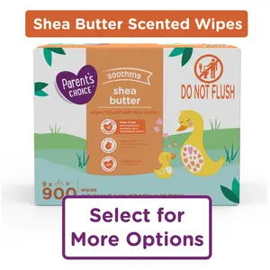Parent'S Choice Shea Butter Baby Wipes, 900 Count  HUGGIES Natural