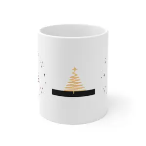 Christmas Tree Coffee Mug | Holiday Coffee Mug | Christmas Mug | Stoneware Mug | Christmas Gift | Christmas Cup | Rustic Mug |Ceramic Mug 11oz