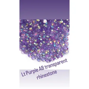 Purple AB Transparent Resin Rhinestones SS20-5mm for Tumblers Sneakers Plastics Wood Metals Nails Non Hotfix with E6000 Adhesive