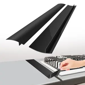 Stove Gap Covers (2-Pack, 21 Inches),Heat-Resistant Silicone Oven and Stove Side Gap Filler, Fits Between Countertop, Stovetop,Easy to Clean Kitchen Gap Cover Air Fryer Accessories Durable