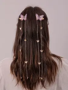 Butterfly Design Hair Clips, Cute Hair Accessories for Women & Girls, Minimalist Headwear Suitable for Thick Hair, Fashion Hair Accessories for Party, Daily Clothing Decor, Hairpins