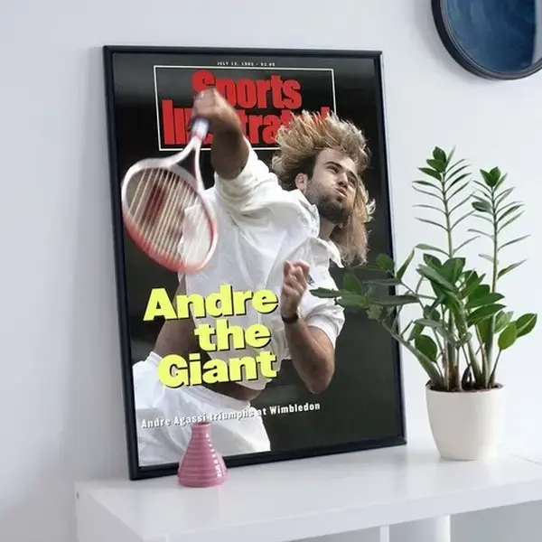 Usa Andre Agassi, 1992 Wimbledon Sports Illustrated Cover Poster - NO FRAME