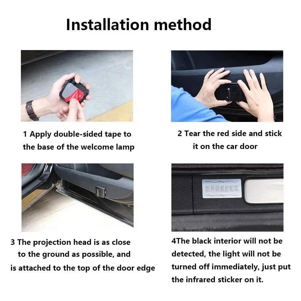 Led Car Door Welcome Lights For KIA KN Logo Laser Projector Decor Lamp