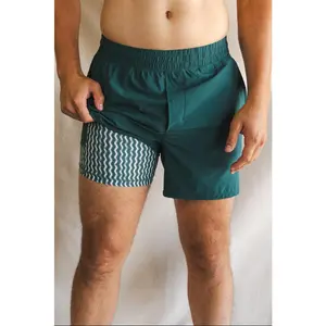 The Green Way | Shinesty Green Deck Stripe Ball Hammock® 5 Inch Athletic Shorts