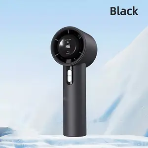 Portable Mini Handheld Fan, 100 Speed Quiet Cooling Fan, USB Rechargeable & Lightweight Personal Fan (Black) light purple Usb Charging Fan Adjustable Fans