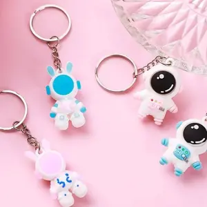 Creative Cartoon Astronaut Keychain Space Man Figurine Backpack Cute Pendant Festive Themed Cartoon Character Designs Ideal for Christmas Gifts Souvenirs