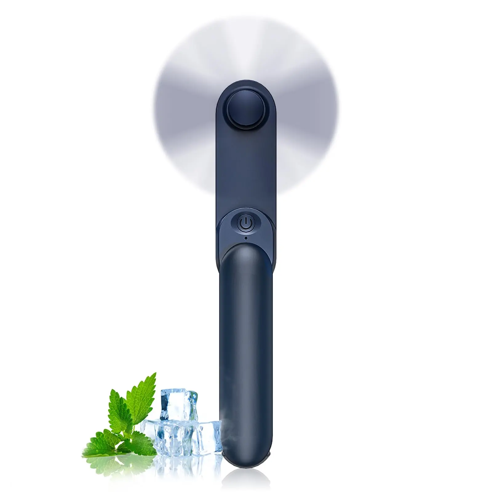 Handheld Mini Fan, USB-Rechargeable with 2000mAh Battery, Perfect Holiday Gift for School Boys, Replaceable Batteries Compatible