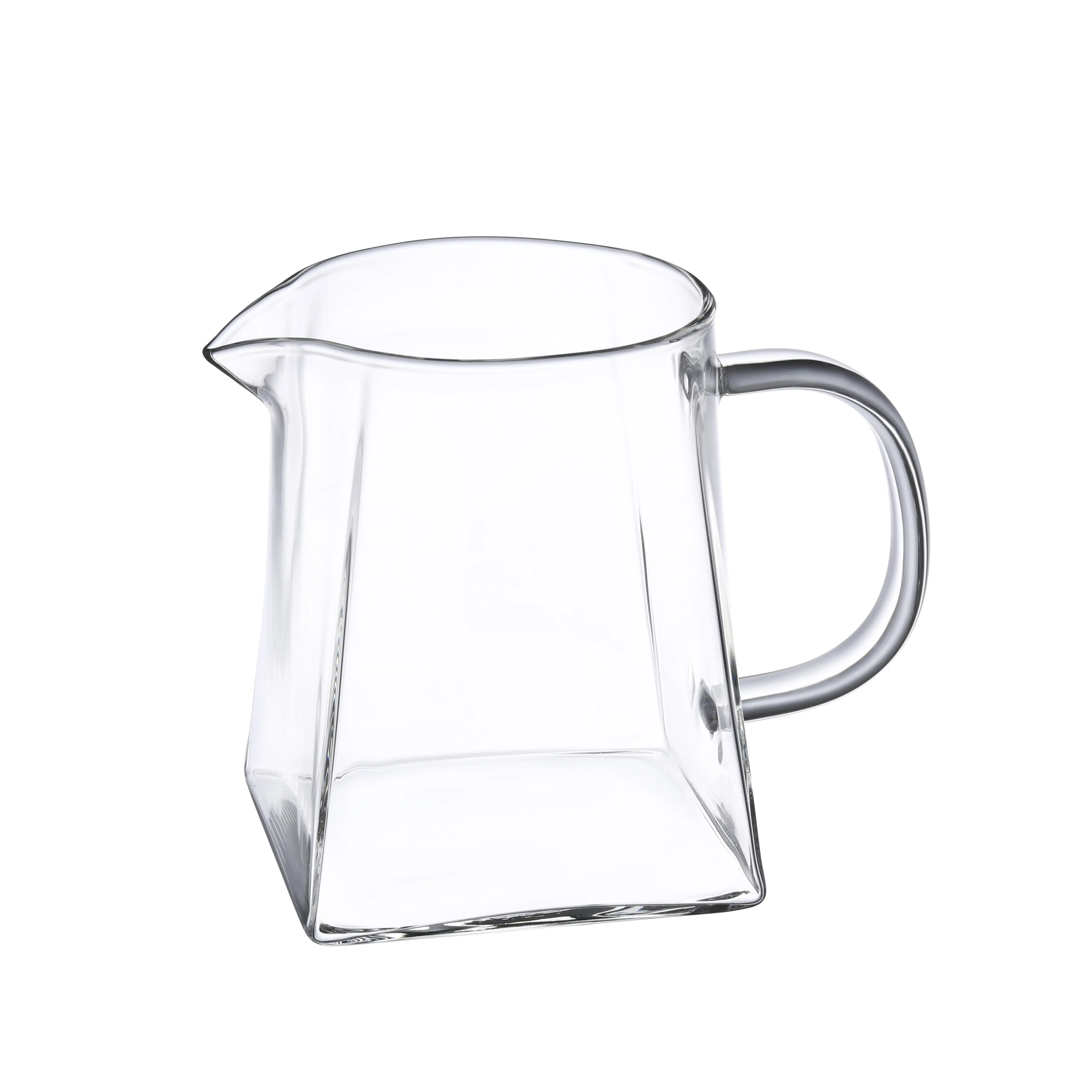 Small Glass Pitcher, 12 Ounces Glass Milk Pitcher, Glass Creamer Pitcher, Glass Tea Pitcher