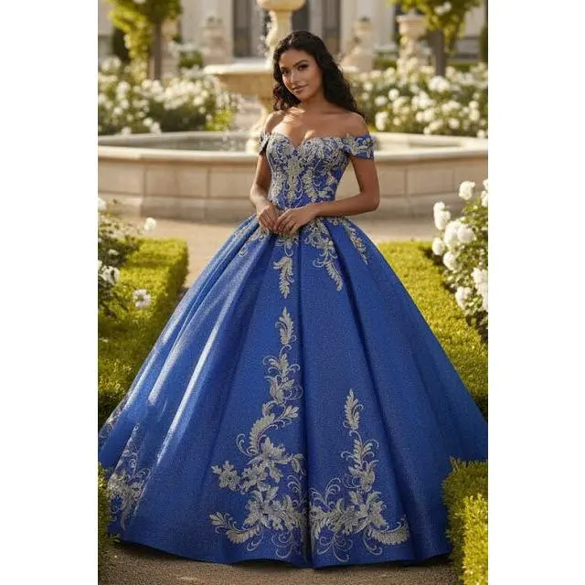 Black And Gold Quinceanera Dresses Off Shoulder Ball Gown - TikTok Shop