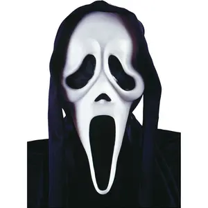 Ghost Face Mask with Shroud