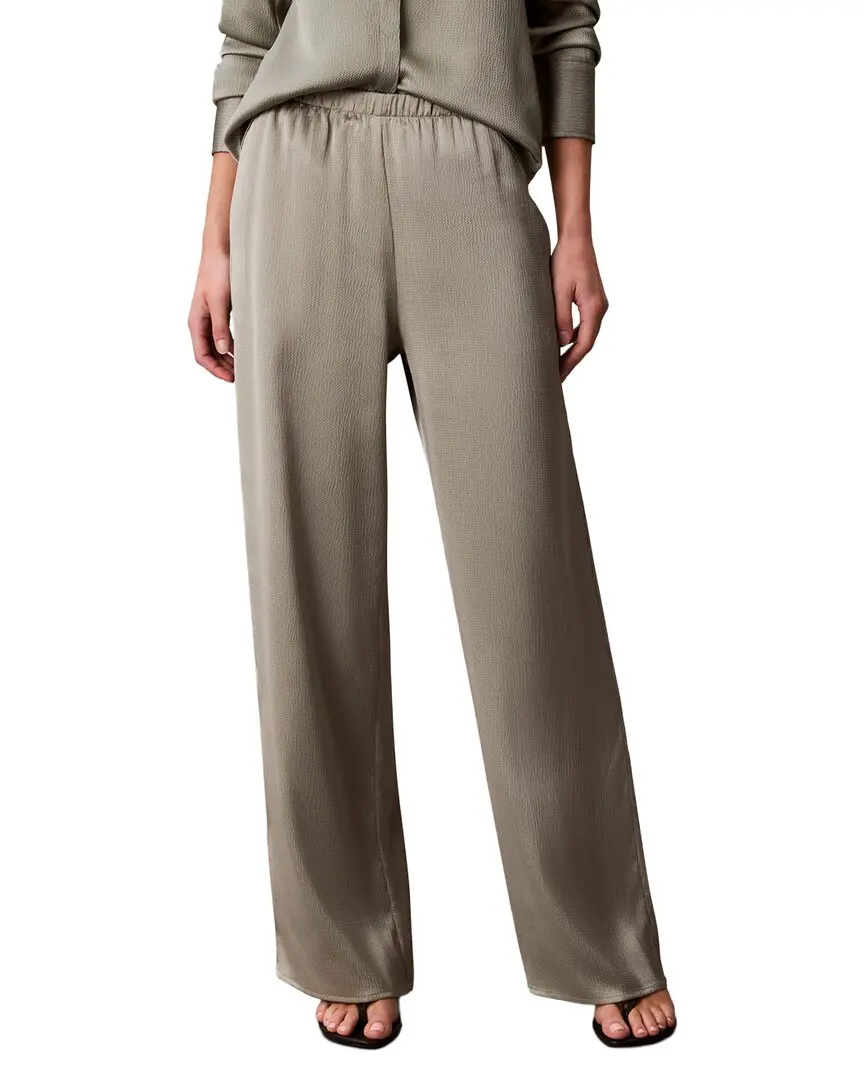 Calvin Klein Hammered Satin Pull-On Pant